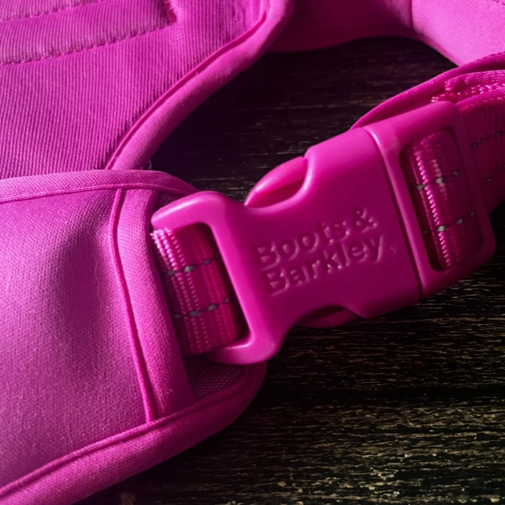 Boots & Barkley pink dog large harness